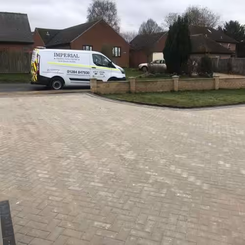 beautiful grey block paving driveway completed in cambridge