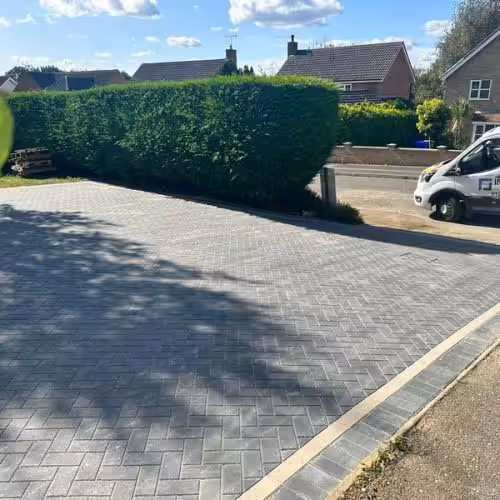 recent driveway completed in bury st edmunds