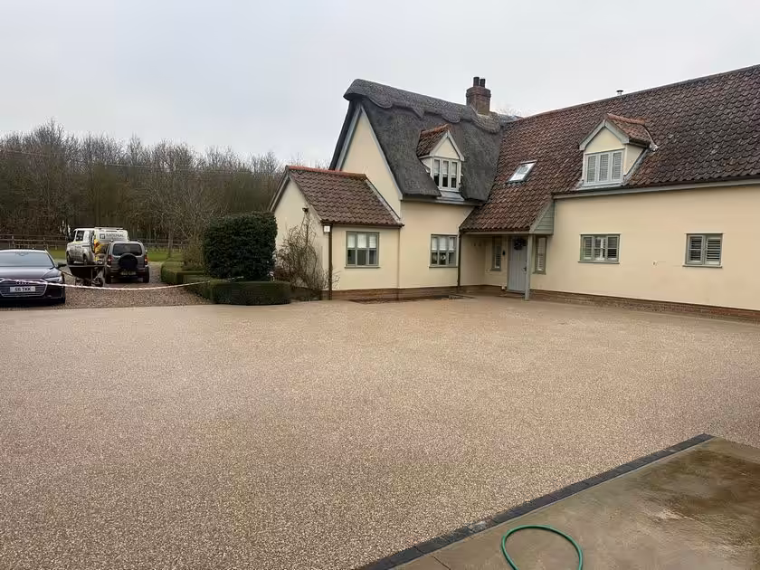 large resin driveway woolpit bury st edmund after