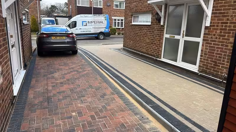 double block paved driveway ipswich 02