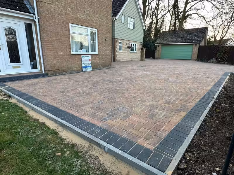 block paved driveway bury st edmunds 05