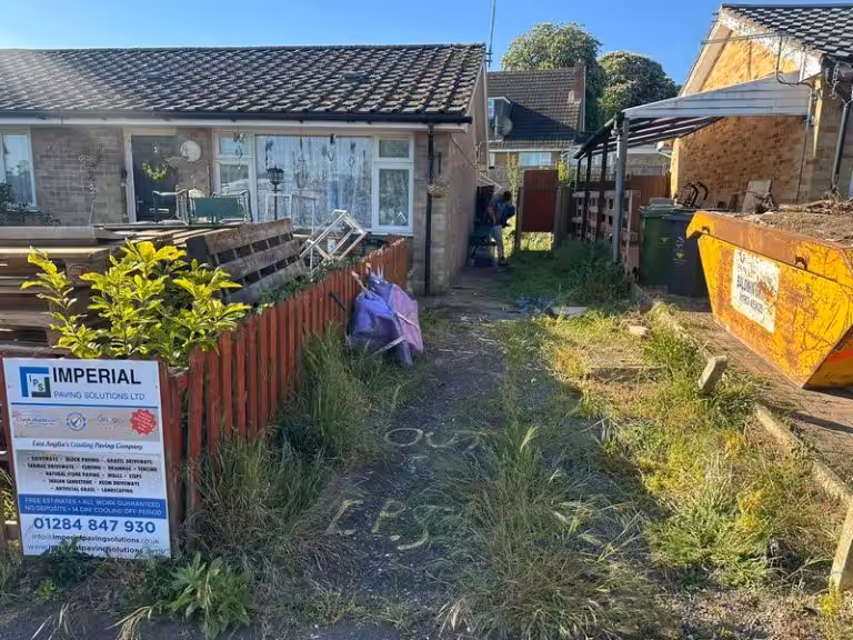 block paved driveway path patio mundford thetford 02