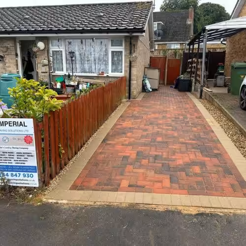 block paved driveway path patio mundford thetford 07