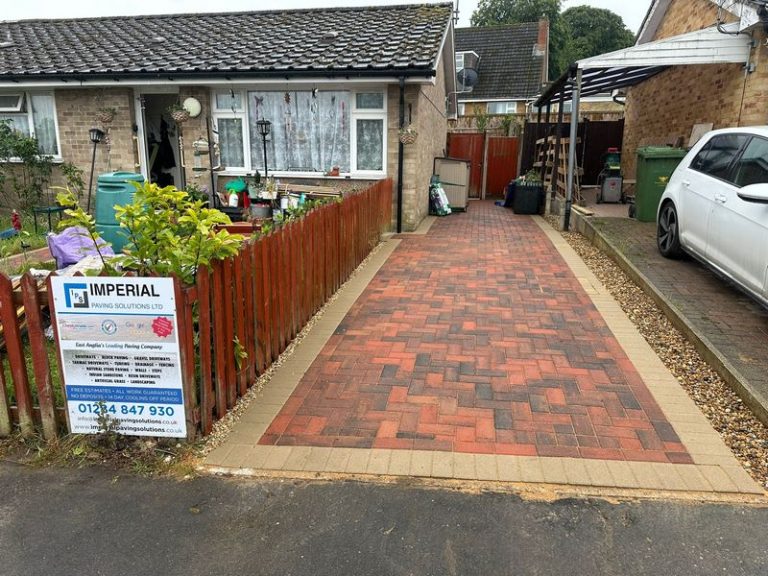 block paved driveway path patio mundford thetford 07