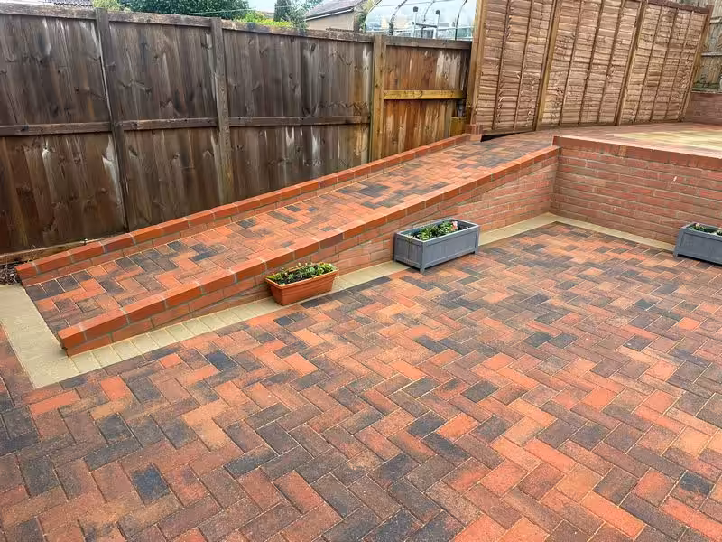 block paved driveway path patio mundford thetford 12