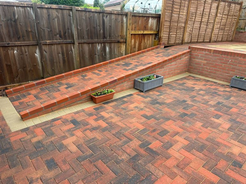 block paved driveway path patio mundford thetford 12