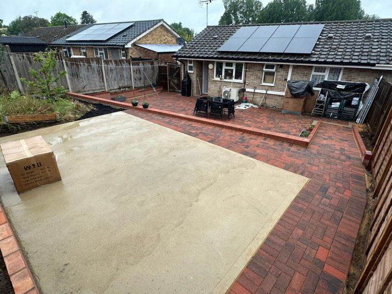 block paved driveway path patio mundford thetford 13