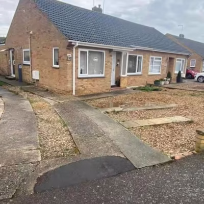 before & after driveway completed in gt barton bury st edmunds